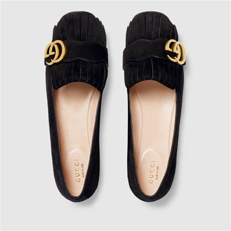 gucci ballerina scarpe nera|Gucci Ballet Flats for Women .